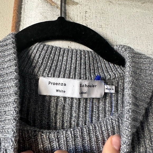 Proenza Shoulder Gray Wool Sweater Sz SMALL - Picture 2 of 7